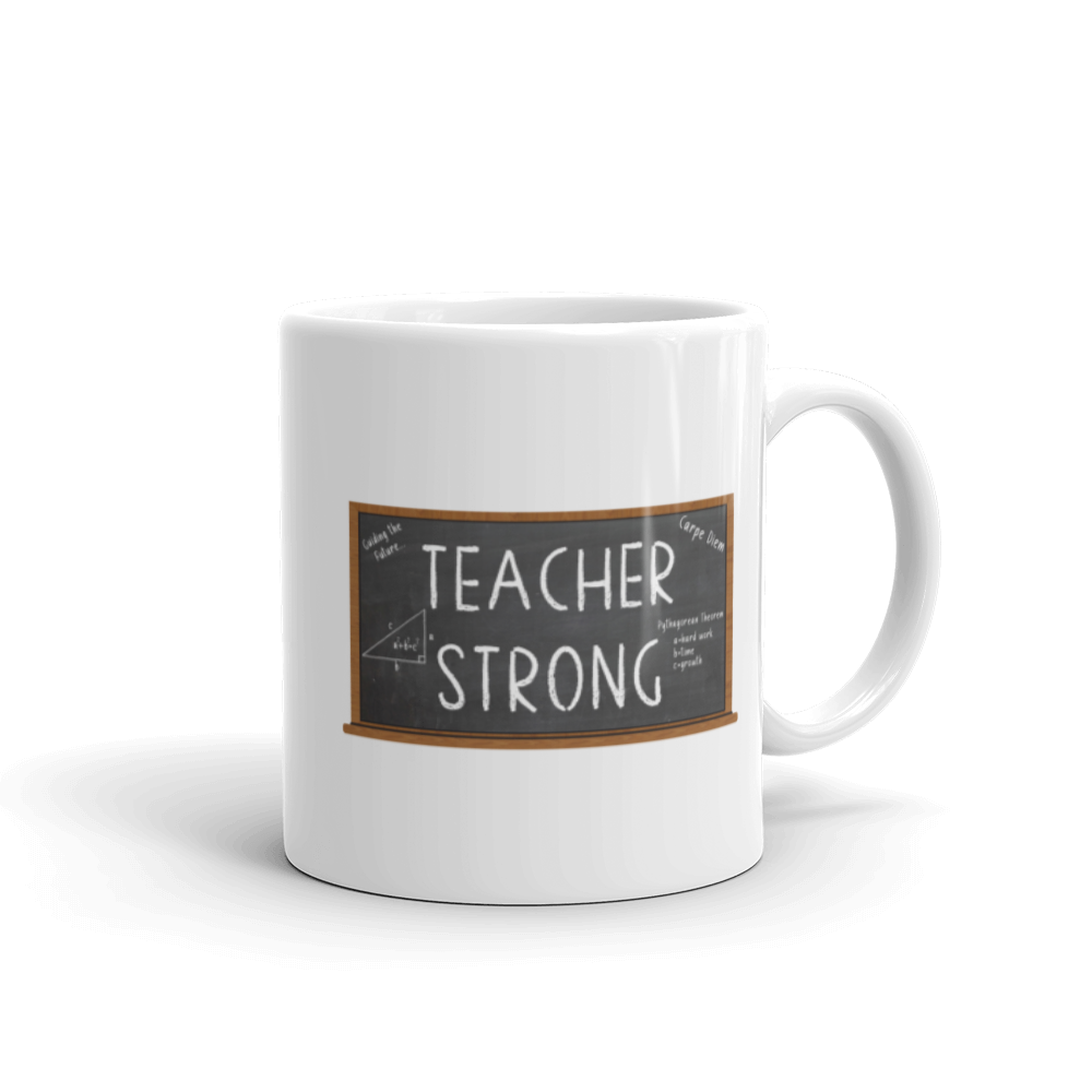 Teacher Strong Mug Workout Apparel Funny Merchandise