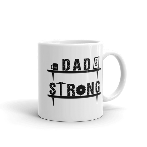 Dad Strong Mug Workout Apparel Funny Merchandise