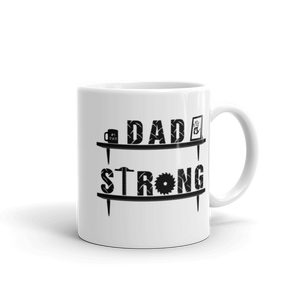 Dad Strong Mug Workout Apparel Funny Merchandise