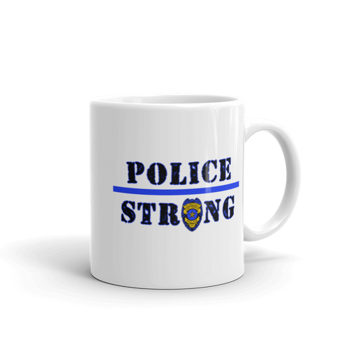 Police Strong Mug Workout Apparel Funny Merchandise