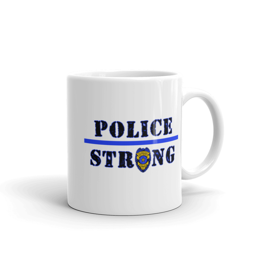 Police Strong Mug Workout Apparel Funny Merchandise