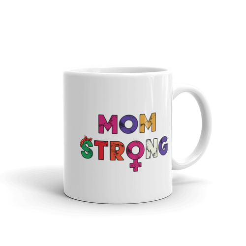 Mom Strong Mug Workout Apparel Funny Merchandise