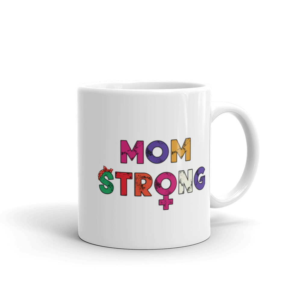 Mom Strong Mug Workout Apparel Funny Merchandise