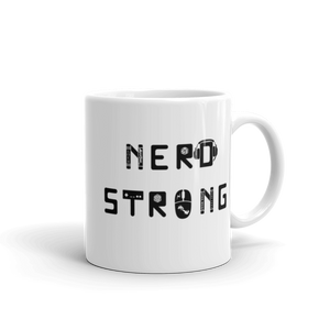 Nerd Strong Mug Workout Apparel Funny Merchandise