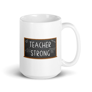 Teacher Strong Mug Workout Apparel Funny Merchandise