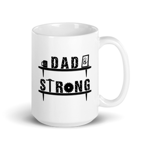 Dad Strong Mug Workout Apparel Funny Merchandise