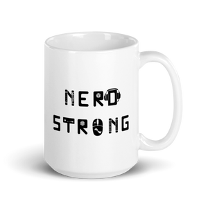 Nerd Strong Mug Workout Apparel Funny Merchandise