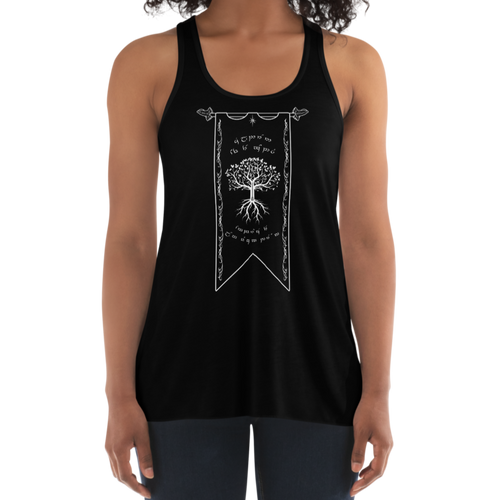 Women's Half Elf D&D Tank Workout Apparel Funny Merchandise