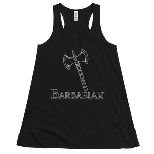 Women's Barbarian D&D Tank Workout Apparel Funny Merchandise