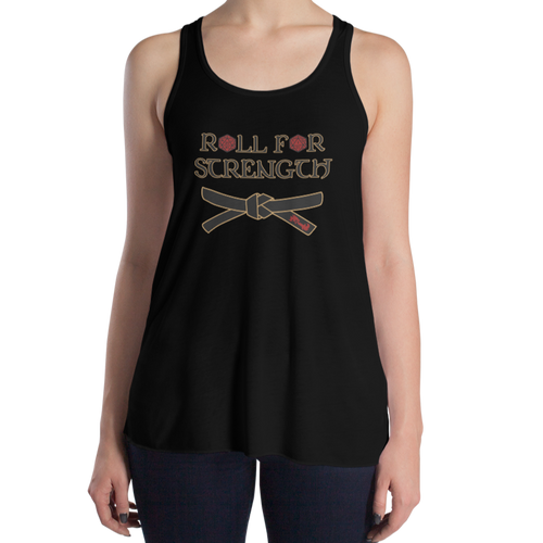 Women's Roll For Strength - Belt Tank Workout Apparel Funny Merchandise