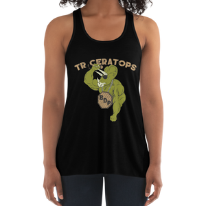 Women's Triceratops Tank Workout Apparel Funny Merchandise