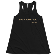 Load image into Gallery viewer, Women&#39;s F*#k Arm Day Tank Workout Apparel Funny Merchandise