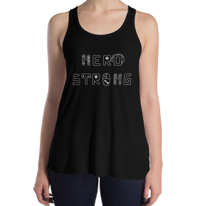 Women's Nerd Strong Tank Workout Apparel Funny Merchandise