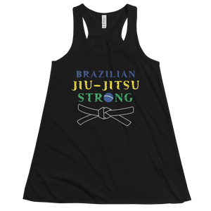 Women's BJJ Strong Tank Workout Apparel Funny Merchandise