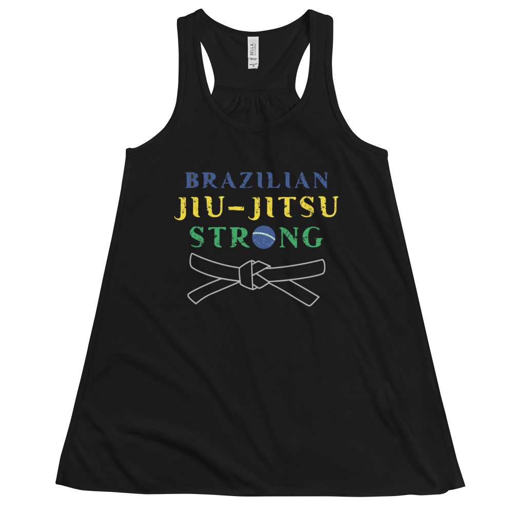 Women's BJJ Strong Tank Workout Apparel Funny Merchandise