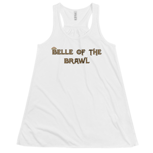 Women's Belle of the Brawl Saying Tank Workout Apparel Funny Merchandise